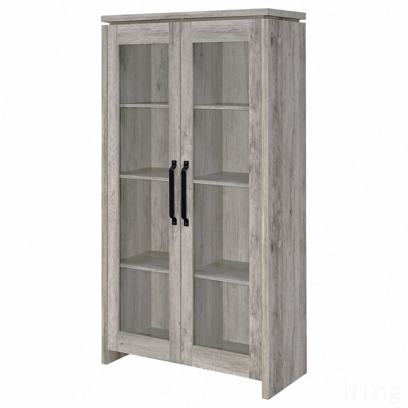 Armoire haute 2 portes en bois d'ingénierie
