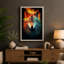 Fire And Ice Wolf Fantasy - Print-1169982210-1169982462