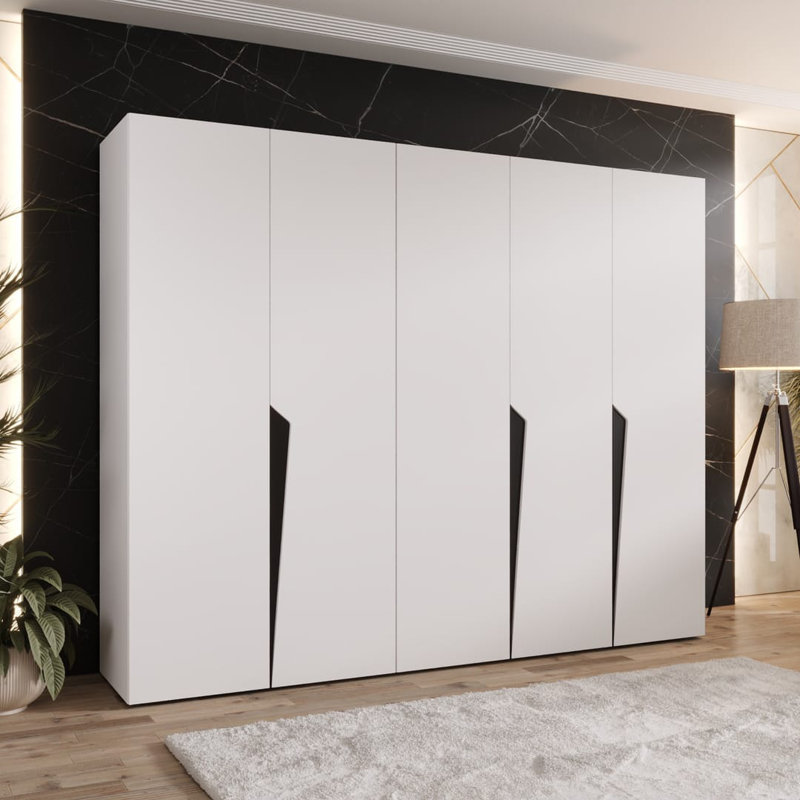 Manufactured Wood Wardrobe, White