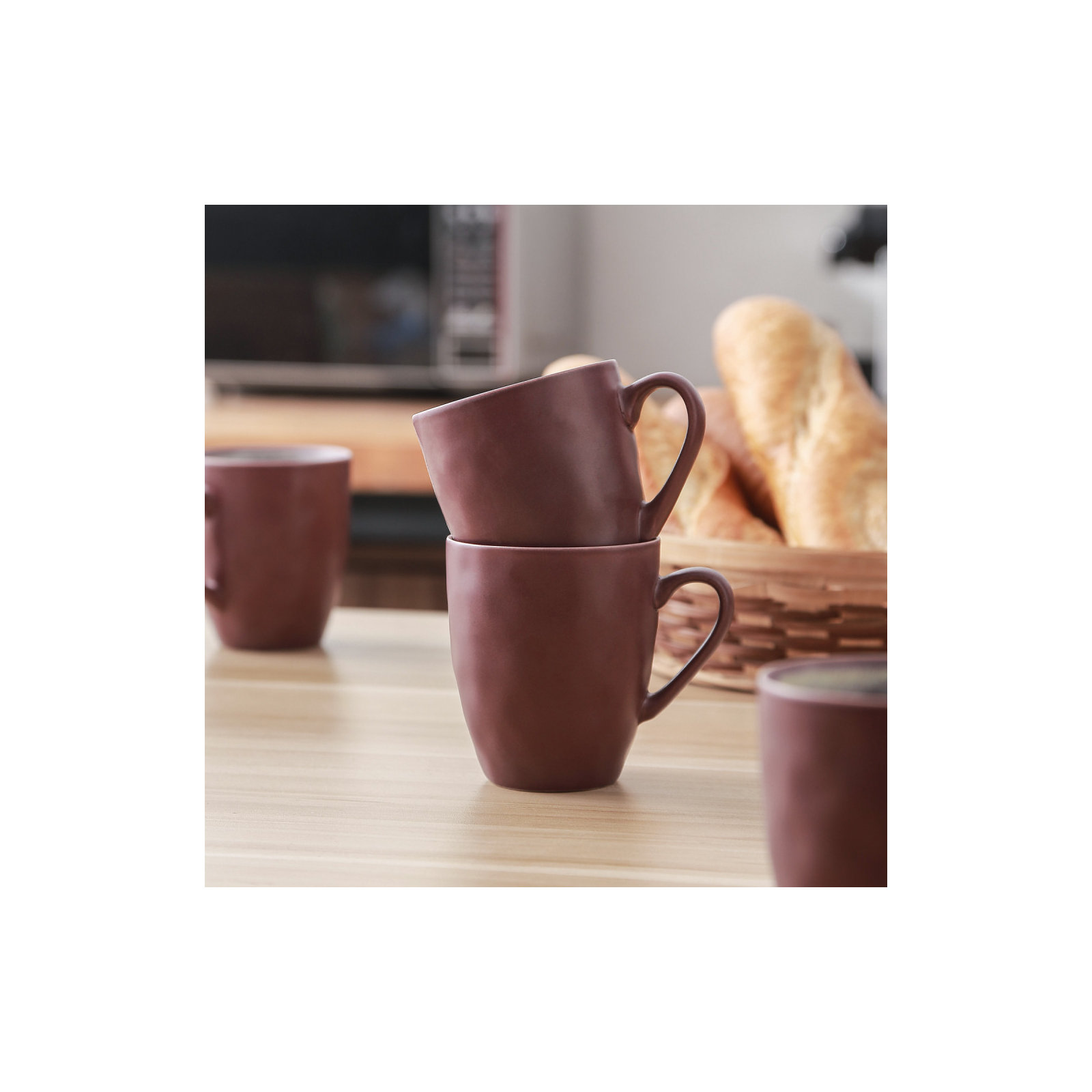 Stone Lain Serafina 16-Piece Dinnerware Set Stoneware, Wine
