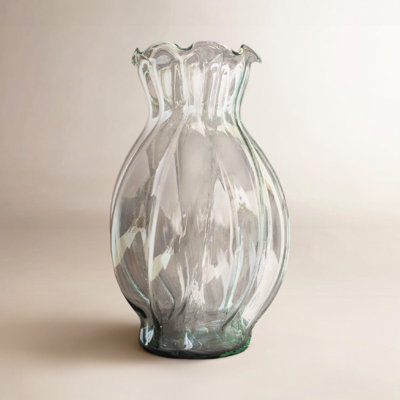  Vase en verre Melon 13,5 "H