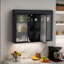 Armoire murale avec portes en verre-257729735