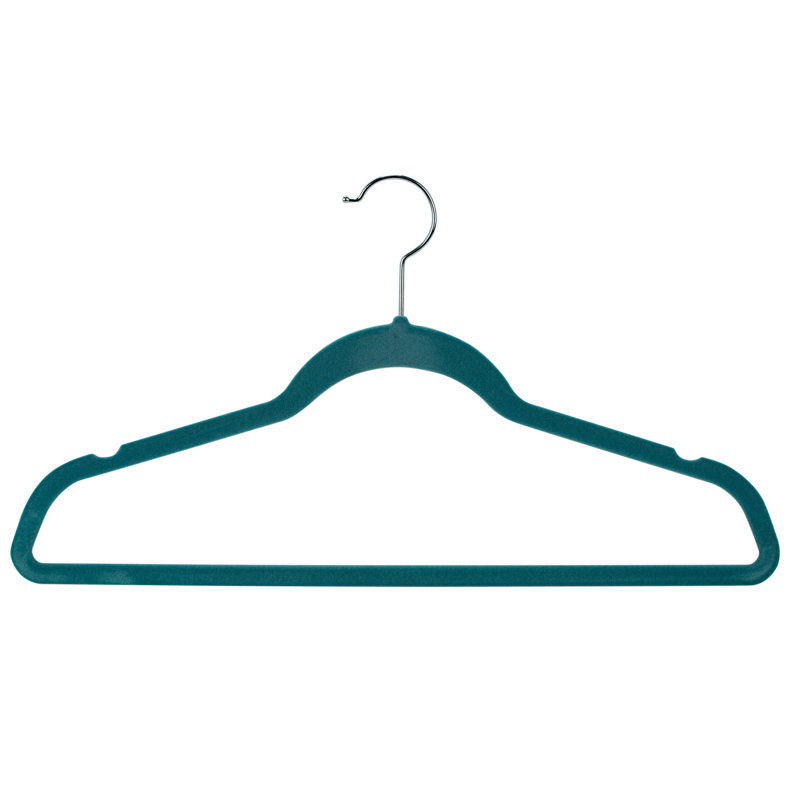 Cintre Cochrane en velours antidérapant pour robe / chandail / chandail, Bleu cendré