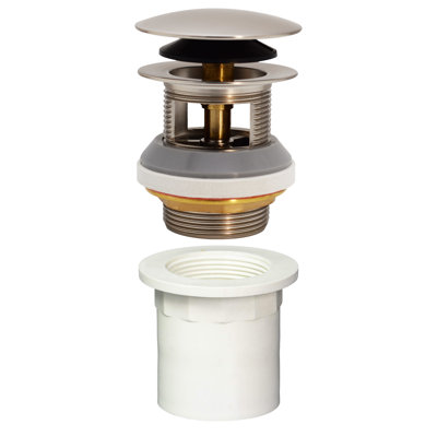 Drain de débordement intégré 1-1 / 2 po. Mécanisme NPSM à filetage large avec adaptateur en PVC