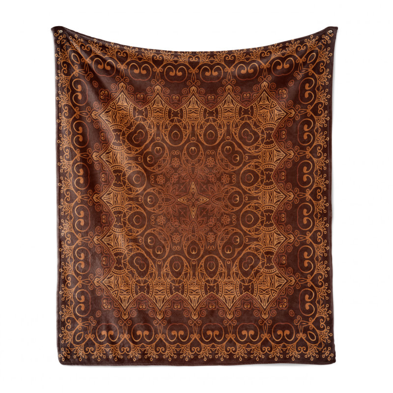 Hand Woven Throw Blanket, 50" W x 70" L