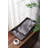 S/2 Effra Rectangular Trays,Black Marbled