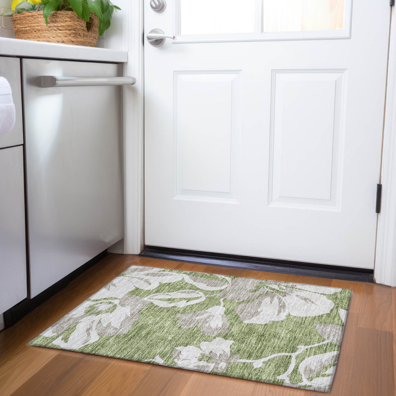  Tapis d'extérieur antidérapant Malchow, Rectangle 1 pi 8 po x 2 pi 6 po