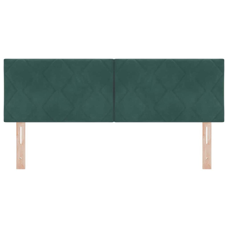 Headboard, Dark Green, 78cm H x 160cm W x 7cm D