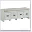 Banc beige et blanc avec rangement