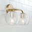 Éclairage pour meuble-lavabo à intensité variable à 2 lumières-1171361009