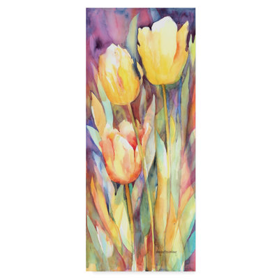 «Tall Blondes» par Mattox, reproduction d'aquarelle sur toile tendue