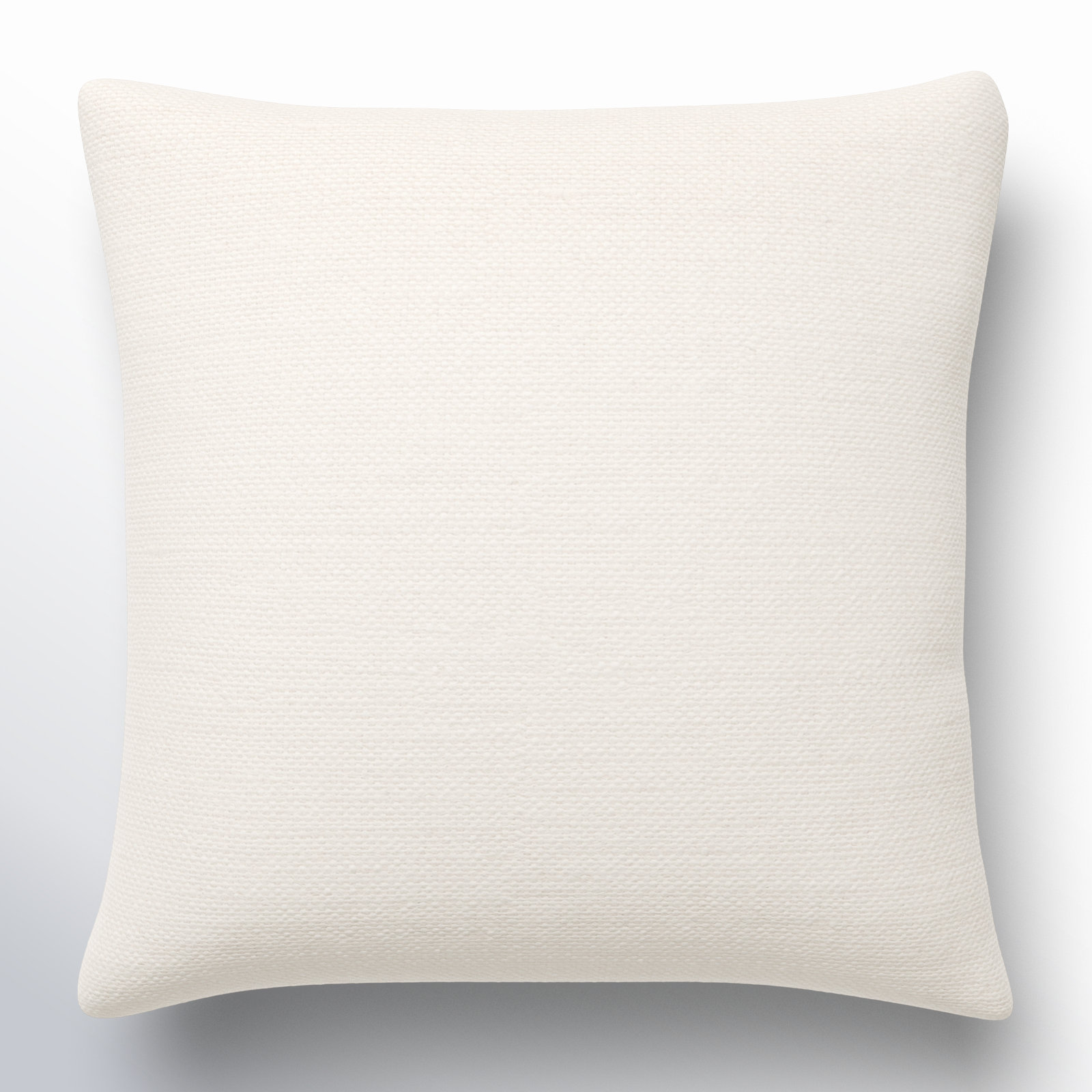 Bertha Square 100% Cotton Pillow & Cover Insert, Down, 18" x 18", Cream