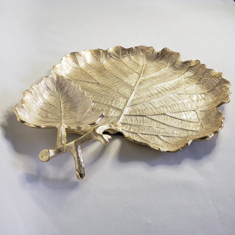 Stainless Steel Gold Leaf Chip And Dip