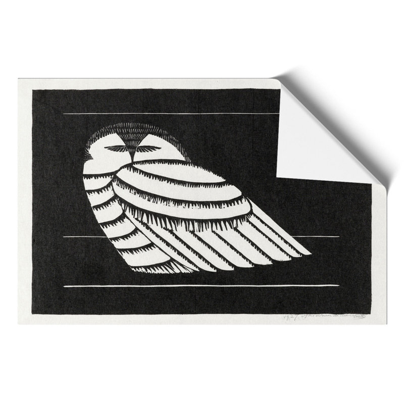 Snowy Owl - No Frame Print, 21cm H x 30cm W x 0.1cm D