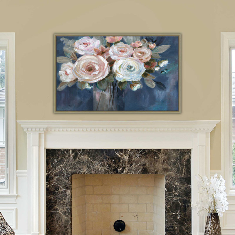 " Midnight Mood " by Nan, Champagne Floater Frame, 39.5" H x 63.5" W x 2" D