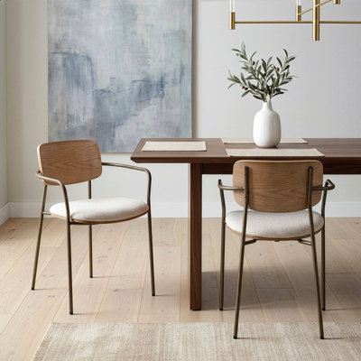 Ensemble de 2 chaises de salle à manger Bernadine
