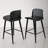Atoir Upholstered Counter Stool with Metal Frame-747382531