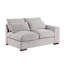 Canapé modulaire en lin avec 2 repose-pieds-777218540