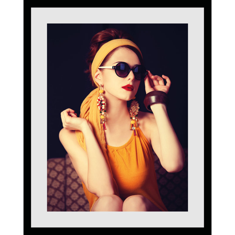 Woman - Single Picture Frame Print, 60cm H x 50cm W x 5cm D