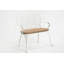 Banc en fonte d'aluminium avec coussin-2057082069