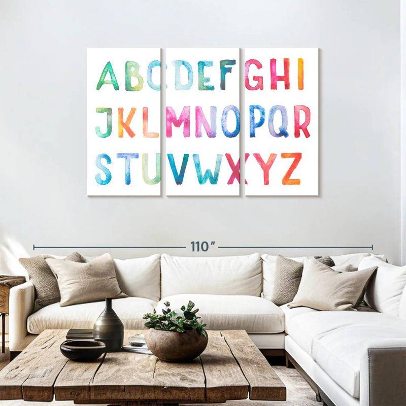 Keiri Alphabet, 48" H x 74" W