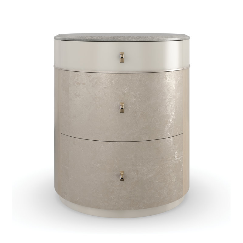 Hang Around 3 - Drawer Solid Wood Nightstand