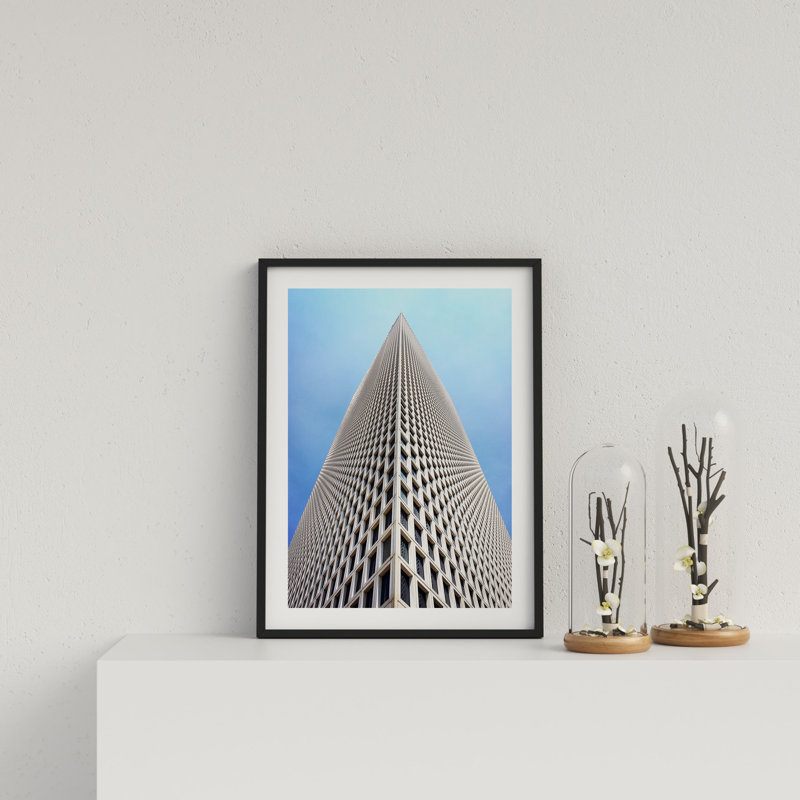 Symmetrical Skyscraper by Vouvart - Single Picture Frame Print