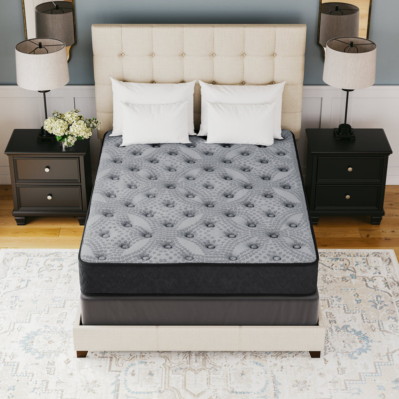 Gray Queen Adjustable Innerspring Mattress with Memory Foam
