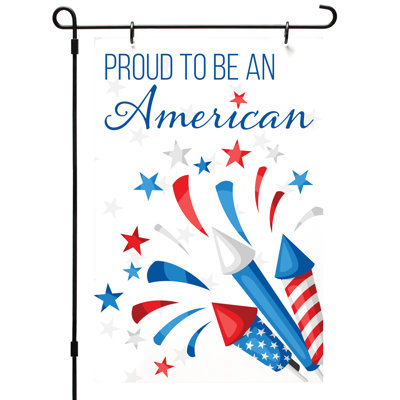 Drapeau de jardin Proud American