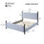 Lit tapissier pour chambre à coucher-402197763