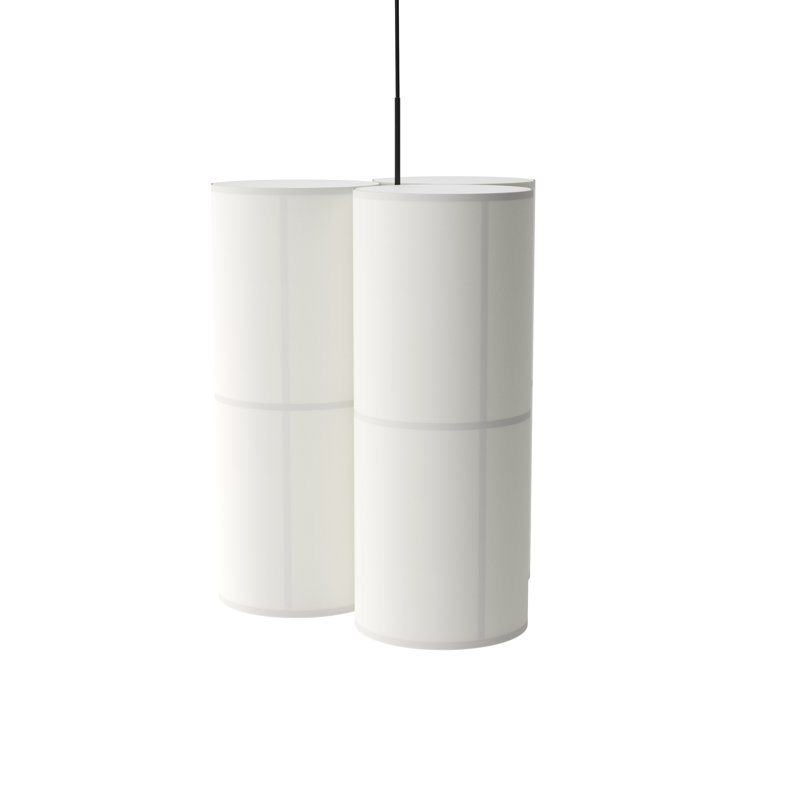 Hashira 3 - Light Pendant, 23.6" H x 14.6" W x 14.6" D, Raw