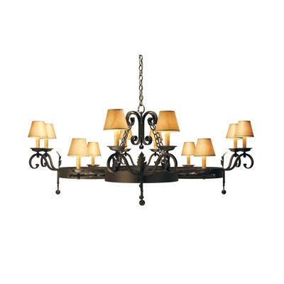 Lustre 12 lumières 60 "de large Nassar