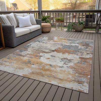 Tapis abstrait intérieur / extérieur lavable à la machine Colman ACN2144
