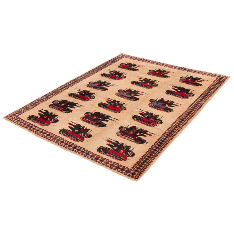 Tapis brun clair Isolde 6 pi 11 po x 9 pi 6 po