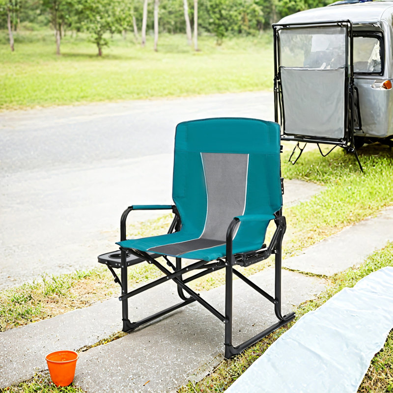 Chaise pliante portative de camping, Bleu