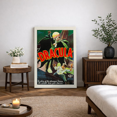 «Dracula Vintage Horror», affiche d'art de film, photos de vampire classique, impression sur toile encadrée, impression numérique
