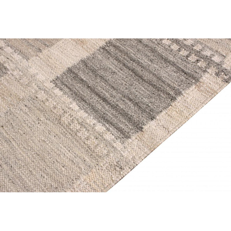Scandinavian Wool Geometric Area Rug, Rectangle 10' x 14'
