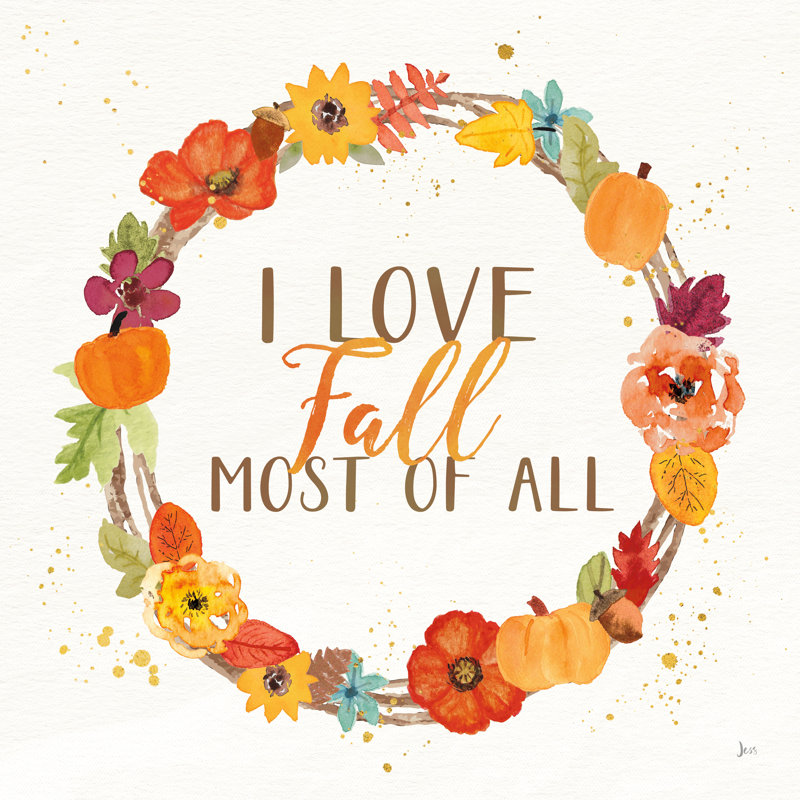 Harvest Wishes I by Jess Aiken - Wrapped Canvas Painting, 122cm H x 122cm W x 3.8cm D