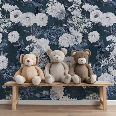 Pink Luxury Floral Japanese Wallpaper