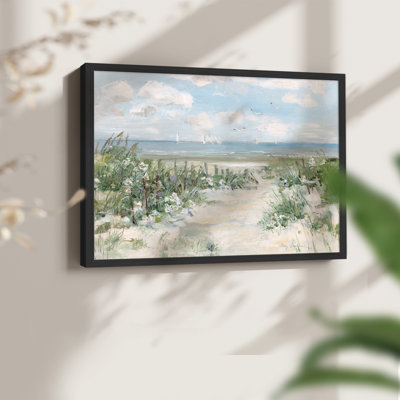 Wildflower Beach -Framed Print - Restickable
