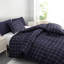 Luxury Double Brushed Microfiber Reversible Duvet Cover Set with Zipper Closure and Corner Ties-122057446
