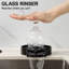 Laveur de gobelets en verre en alliage de zinc pour support d'évier de cuisine avec support en plastique-98997039