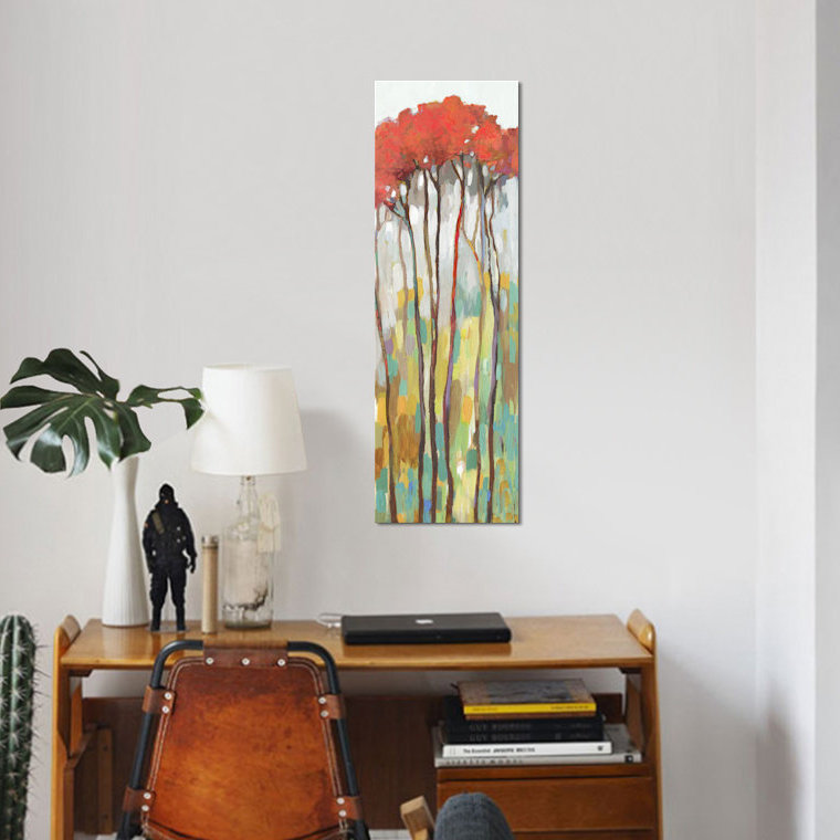 «Tall I», reproduction sur toile, H 48 po x l 16 po x P 1,5 po, Toile avec cadre noir