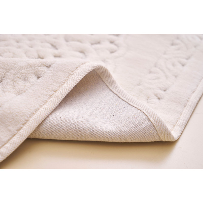 Ensemble de tapis de bain 2 pièces Melancon, Crème