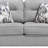 Contemporary Living Room Furniture 2Pc Set Sofa Loveseat Durable Chenille Fabric Decorative Pillows Gray