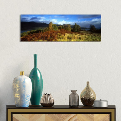 Peaceful Autumn Landscape, Near Loch Tay, Highlands, Scotland, United Kingdom by Panoramic Images - Wrapped Canvas Panoramic Print