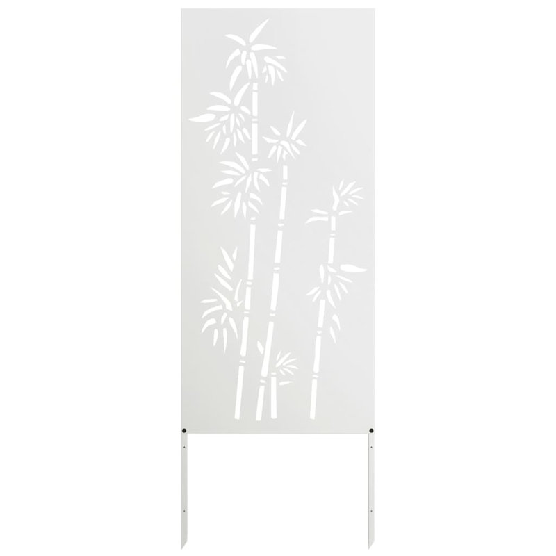  Garden Privacy Screen Olive Green 32 X 140 Cm Cold-Rolled Steel, 140cm H x 50cm W x 1.7cm D, White
