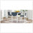 3-Piece Wood Counter Height Drop Leaf  Dining Table Set With 2 Upholstered Dining Chairs For Small Place, 