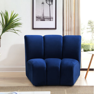 Dabir Velvet Slipper Chair