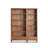 Vintage Style Walnut Bookcase